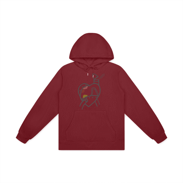 JC's "Heart" design - Adult Hoodie (Made in China) - Image 7